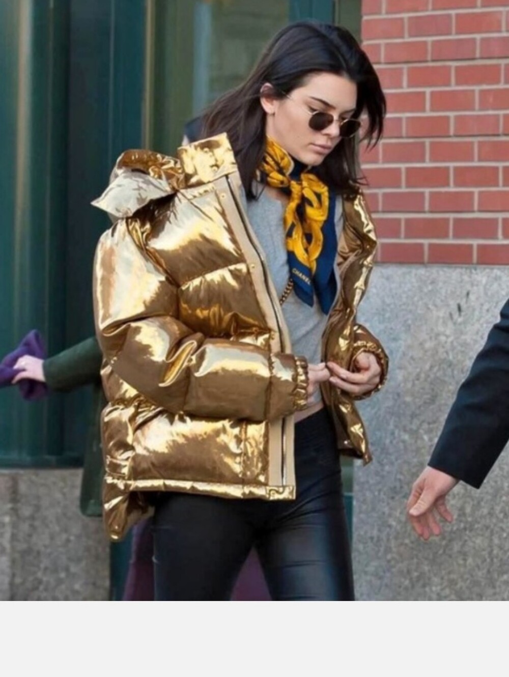 Aritzia TNA SuperPuff Gold Puffer Jacket